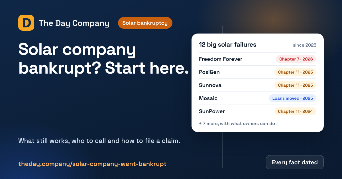 Centerpoint Energy Rates Solar Company Went Bankrupt? Do These 5 Things First (2026)